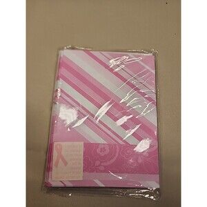 New Breast Cancer Awareness Note Cards- Set Of 8 With Envelopes Ang33